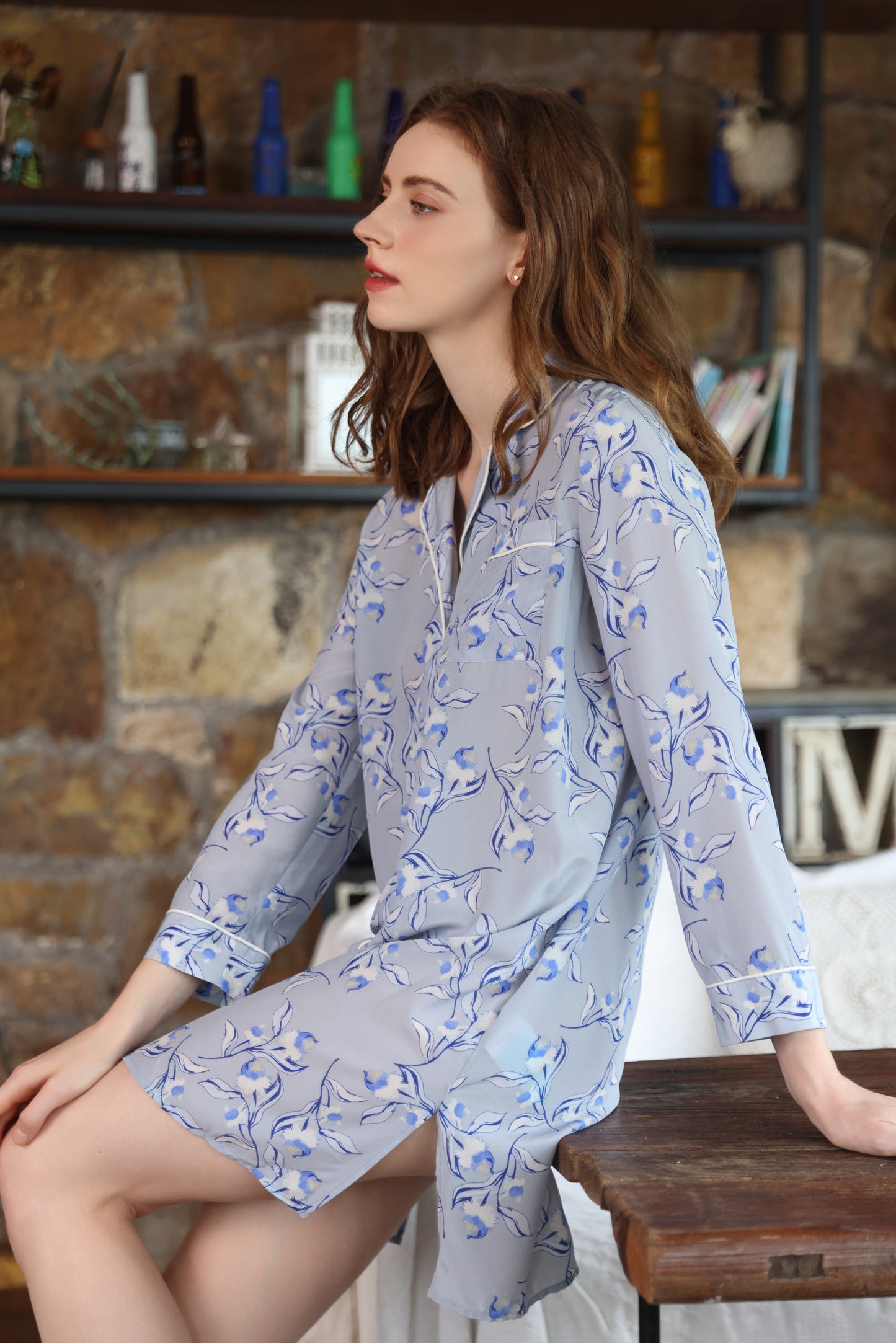 Asnature Mulberry Silk Sleepwear