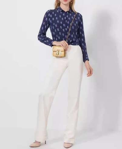 asnature2024 spring and summer wide -leg pants silk casual pants white loose straight pants mulberry silk pants children