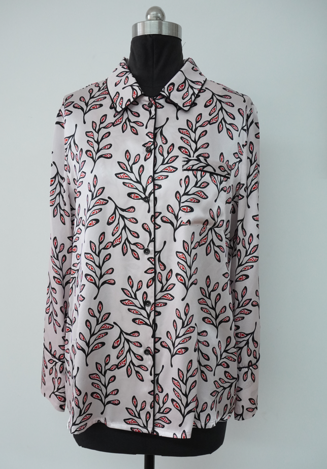 asnature 2024 spring and summer new printed shirt