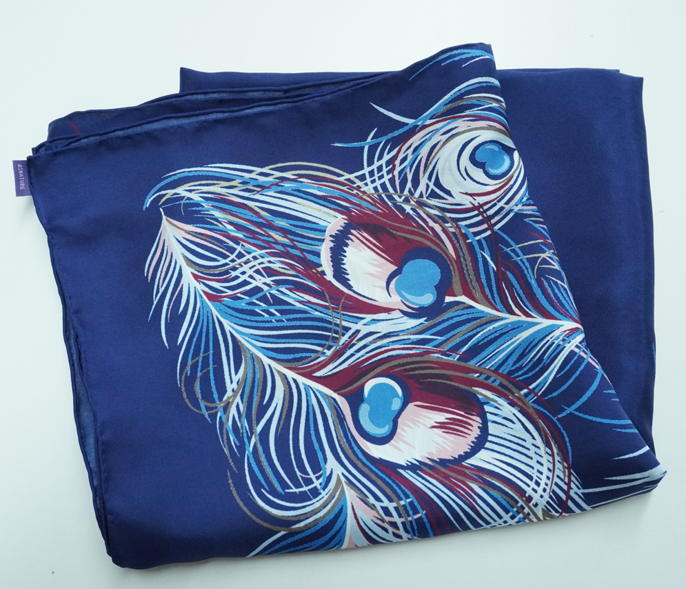 asnature 2024 new 100%mulberry silk scarf scarf