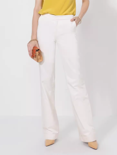 asnature2024 spring and summer wide -leg pants silk casual pants white loose straight pants mulberry silk pants children