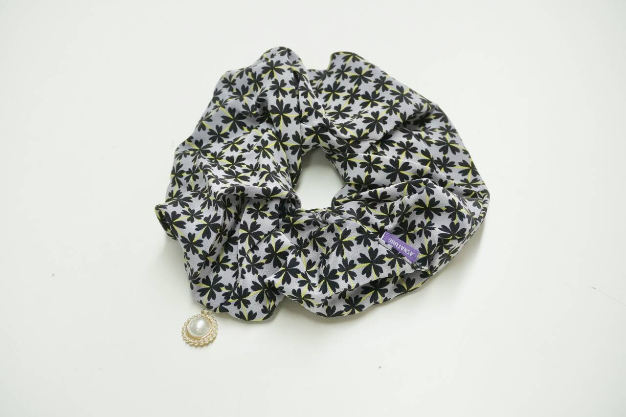 ASNATURE Light and simple with soft silk satin plate hair tie hair ponytail rope leather band woman