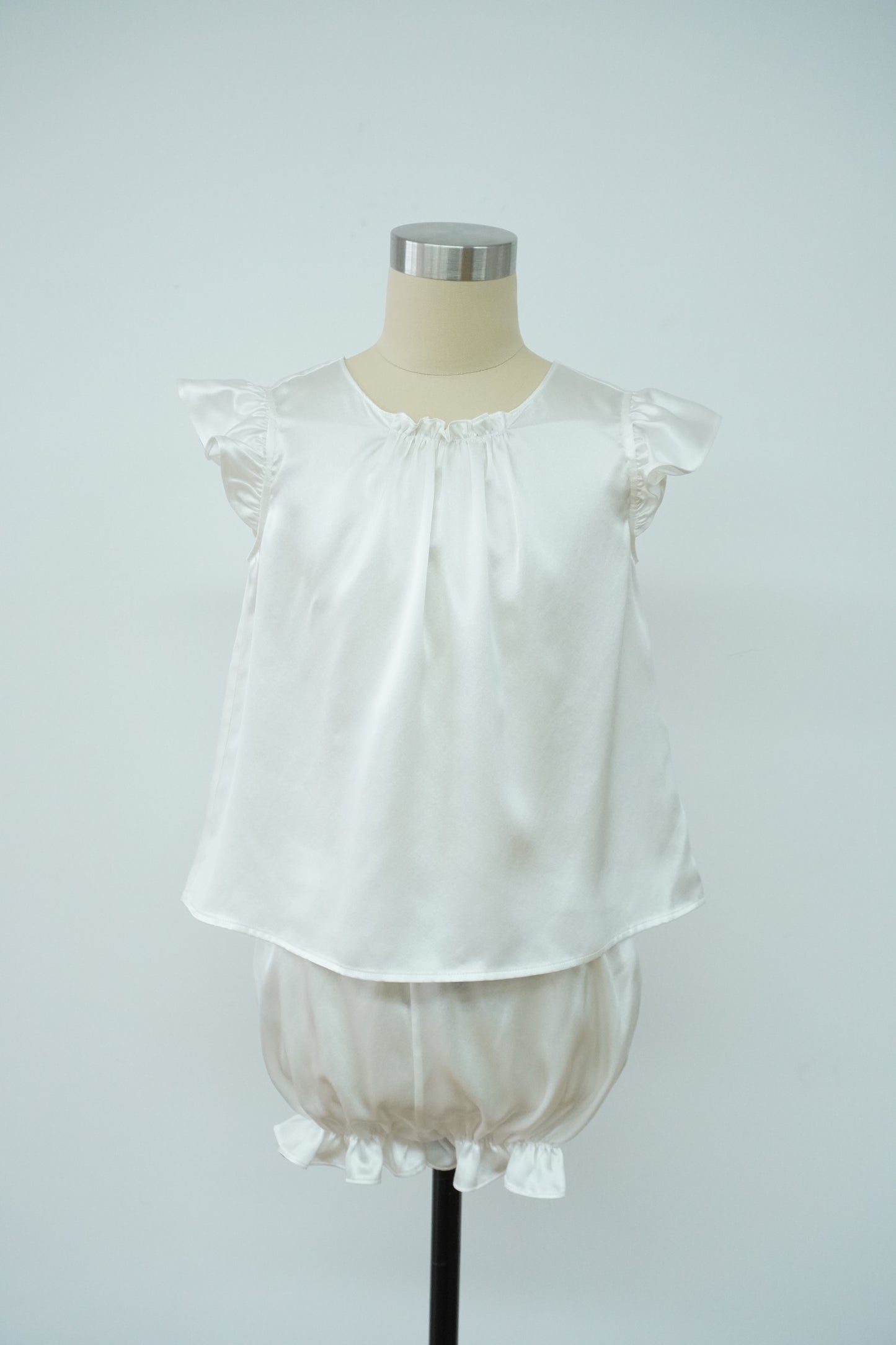 ASNATURE Mulberry silk children pajamas Real spring and summer air -conditioned air -conditioned baby home service split pajamas